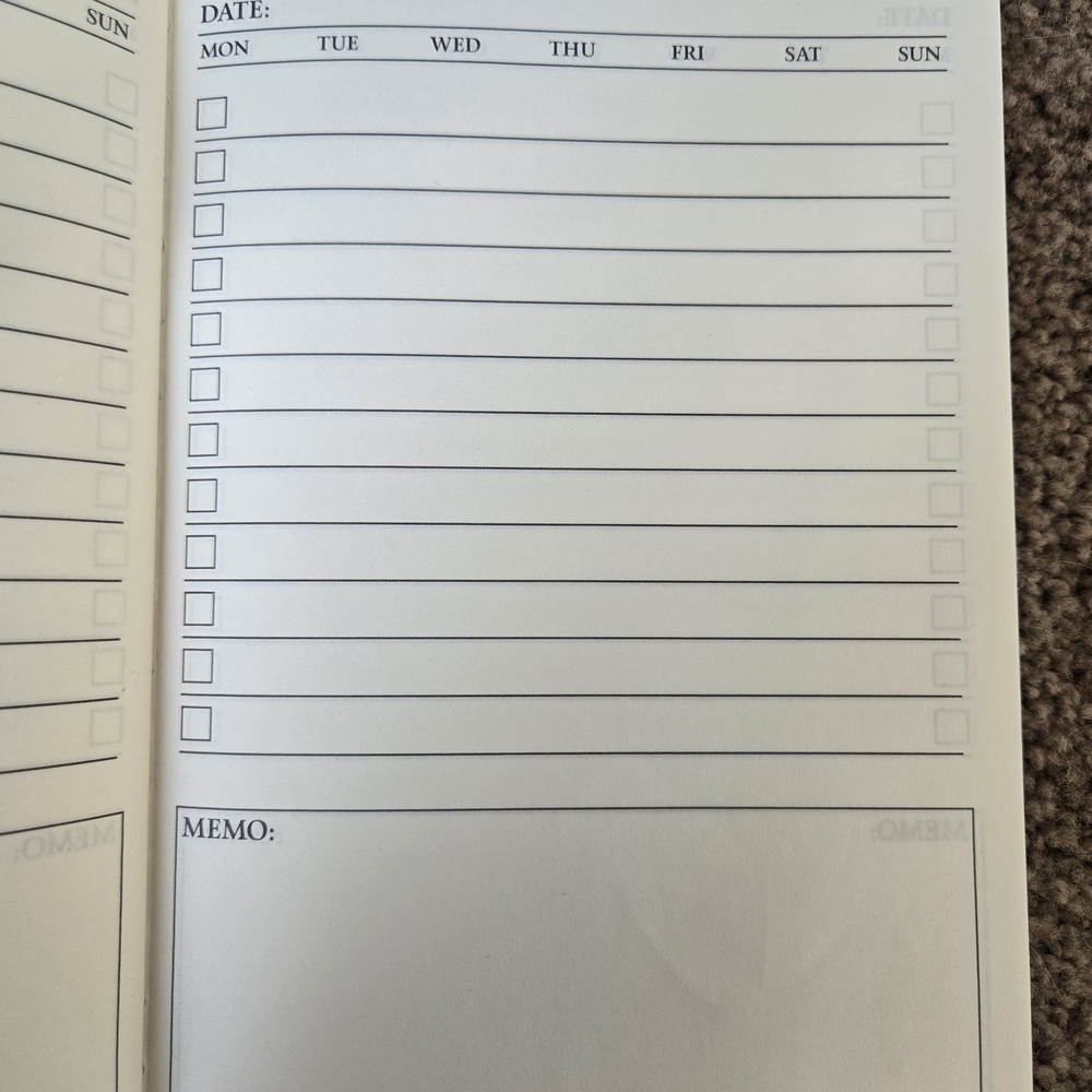 NEW -Black/Gold Daily Planner & Notebook - Picture 5 of 5